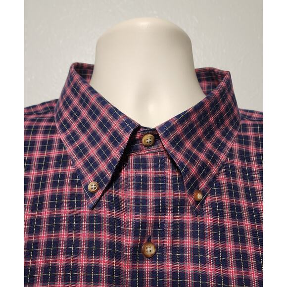 Brooks Brothers 346 Long Sleeve Button-down Dress Shirt Size 2XL Plaid - Picture 2 of 5